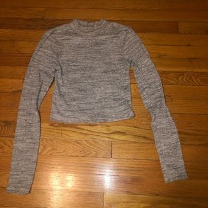 Cropped turtleneck
